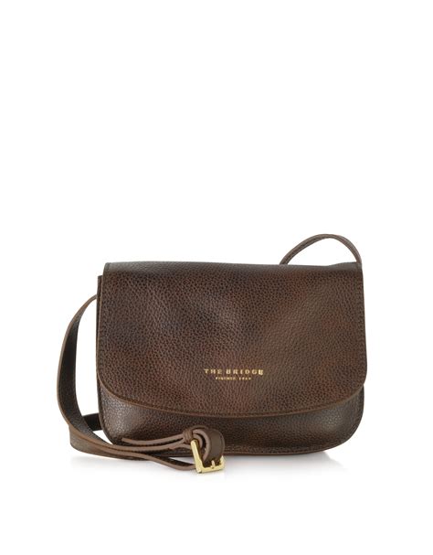 crossbody handbags dark brown.